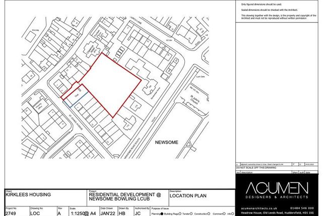 5 St. Johns Avenue, Newsome HD4 Land for sale