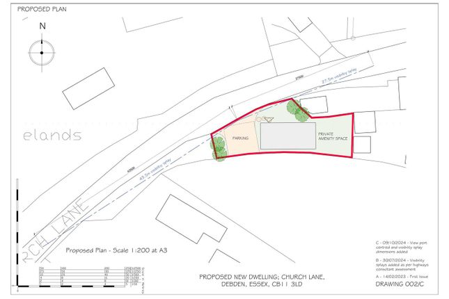 Church Lane, Debden CB11 Plot for sale