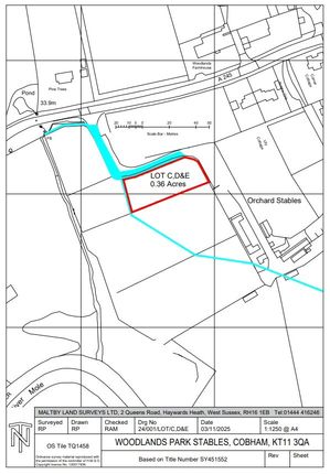 Woodlands Lane, Stoke d'Abernon... Plot for sale
