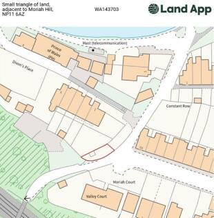 Small triangle of land adjacent to... Land for sale