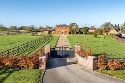Overton Green, Smallwood, Sandbach... 4 bed equestrian property for sale