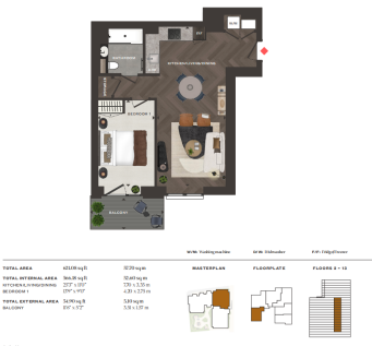 1 bedroom apartment for sale