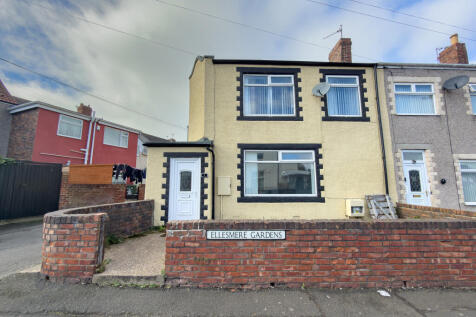 1 Ellesmere Gardens, Choppington... 2 bed end of terrace house for sale