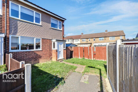 Theydon Gardens, Rainham, RM13 7UX 3 bed end of terrace house for sale