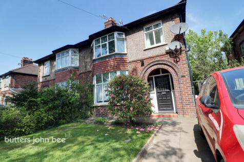 77 Manor Way, Crewe CW2 6JU 3 bed semi