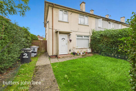Hawthorn Grove, Crewe 3 bed end of terrace house for sale