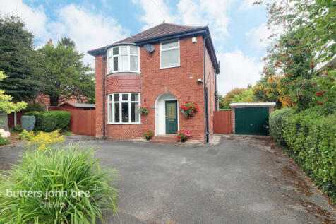 Crewe Road, Crewe 3 bed detached house for sale
