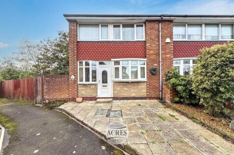 Crail Grove, Great Barr, Birmingham 3 bed end of terrace house for sale