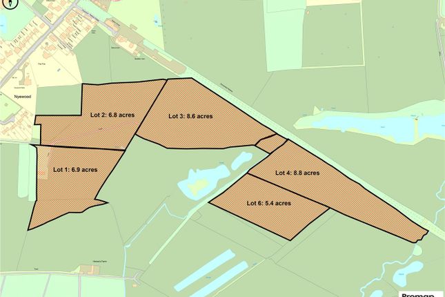 Land, in Willow Lodge Farm, £650,000