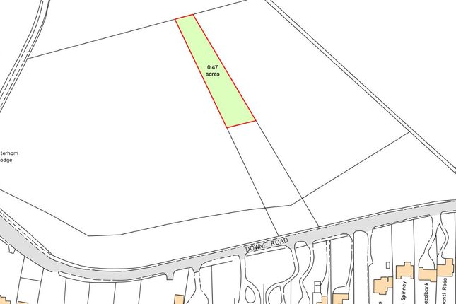 Land, in Downe Road, £15,000