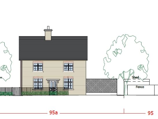 3 bed property, in Land Adjacent 95 The Street, £195,000