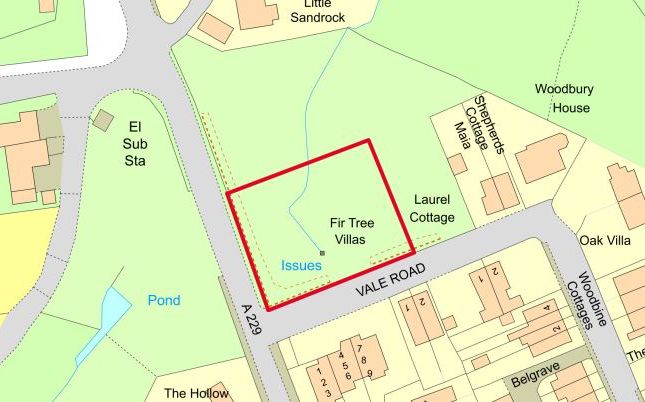 Land, in Vale Road, £26,000