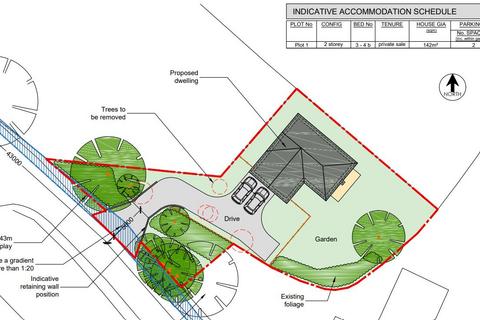 Land, in Crossing Road, £100,000