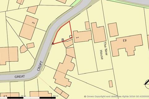 Land, in Great Croft, £75,000