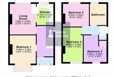 4 bed property, in Queens Road, £200,000