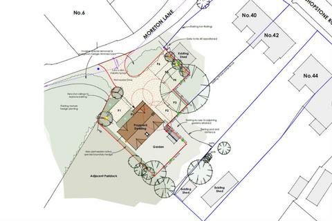 Land, in Land Moreton Lane, £130,000