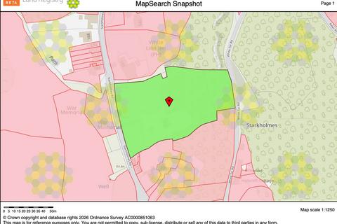 Land, in Starkholmes Road, £800,000
