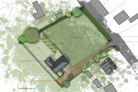 Land, in School Lane, £450,000