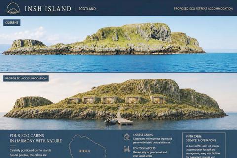 Land, in Insh Island, £495,000