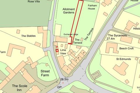 Studio, in Land and Three Sheds, £1,000