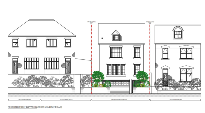 4 bed property, in Building plot adjacent to 152 Somerset Road, £150,000