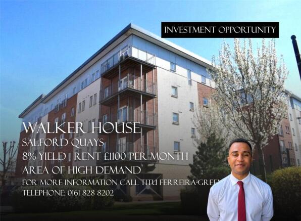 2 bed property, in Walker House, £160,000