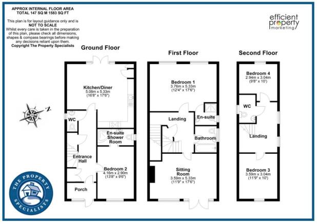 4 bed property, in Noak Hill Road, £500,000
