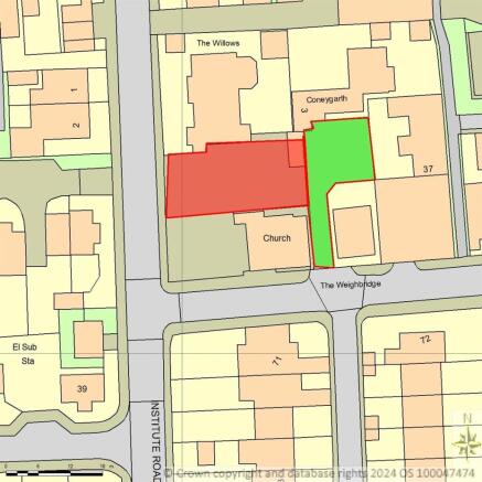 Land, in Institute Road, £120,000