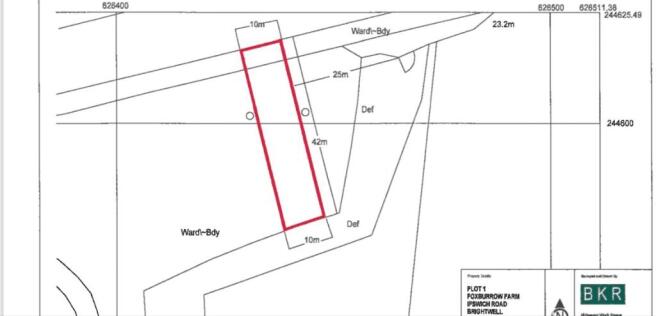 Land, in Foxburrow Farm, £35,000