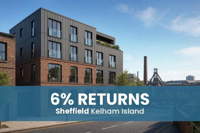 2 bed property, in Fully Managed S3 Sheffield City Centre Apartment – 6% Rental Yields | Hands Off Buy to Let Investment, £149,950