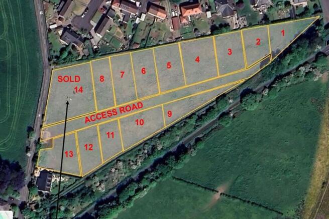 Land, in Kibbleston Road, £9,000