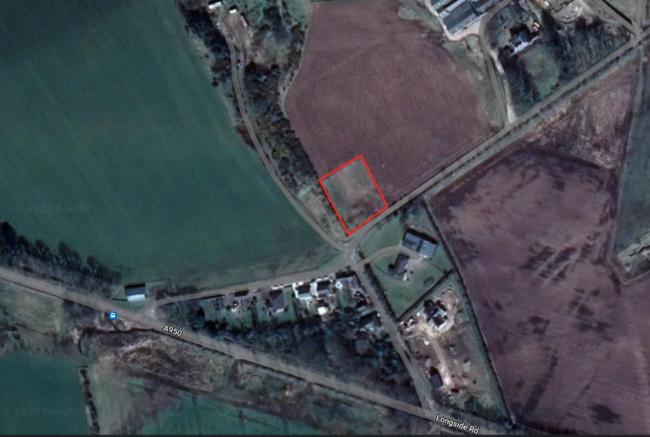 Land, in Longside, £65,000