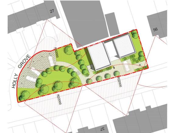 Land, in Sidney Road, £60,000