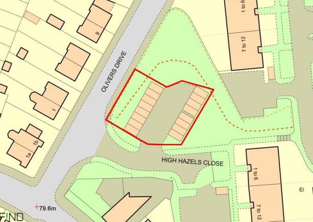 Land, in Garage Site at Olivers Drive/High Hazels Close, £65,000