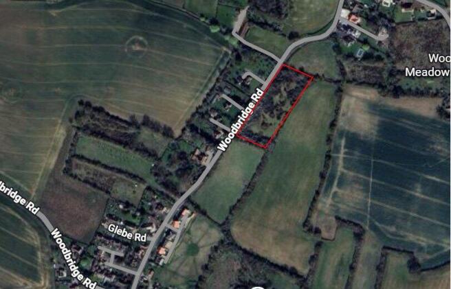 Land, in Woodbridge Road, £200,000