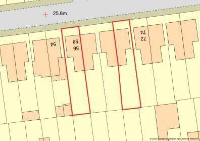 Land, in 56 / 58 / 68 & 70 Maldon Road, £17,500