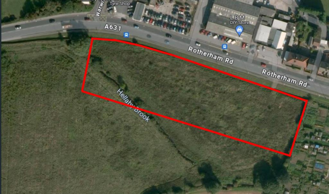 Land, in Rotherham Road, £850,000