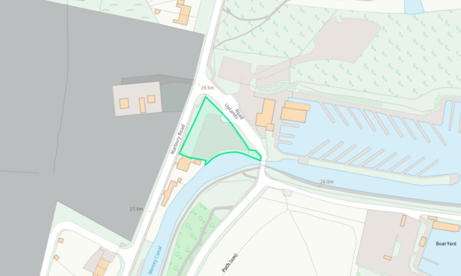 Land, in Land at Anderton Marina, £95,000