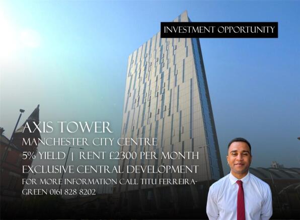 3 bed property, in Axis Tower, £540,000