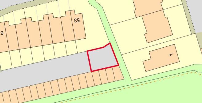 Land, in Land Opposite Garage at 53 Fotherby Court, £1,000