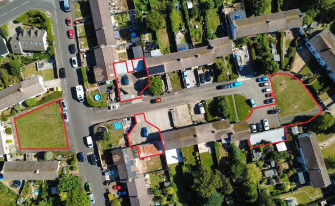 Land, in 14 Garages in Gibson Gardens & Land, £95,000