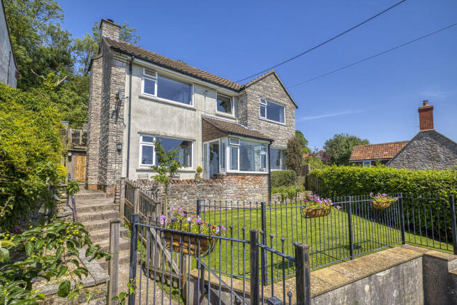 3 bed property, in Elevated detached village home in West Horrington enjoying open views across Wells, £500,000