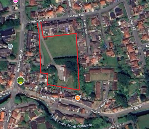 Land, in High Street, £600,000