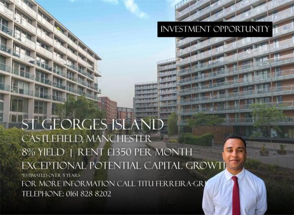 2 bed property, in St Georges Island, £210,000