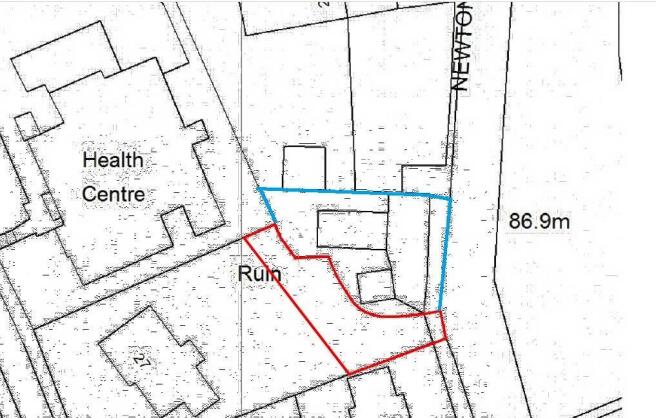 Land, in 19 Newton Road, £125,000