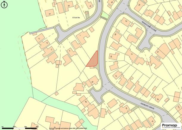 Land, in Ashbury Drive, £15,000