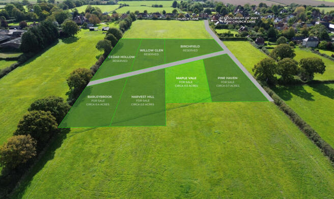 Land, in Harvest Hill, £13,000