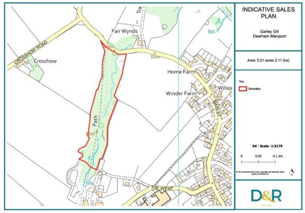 Land, in Garley Gill Woodland, £20,000