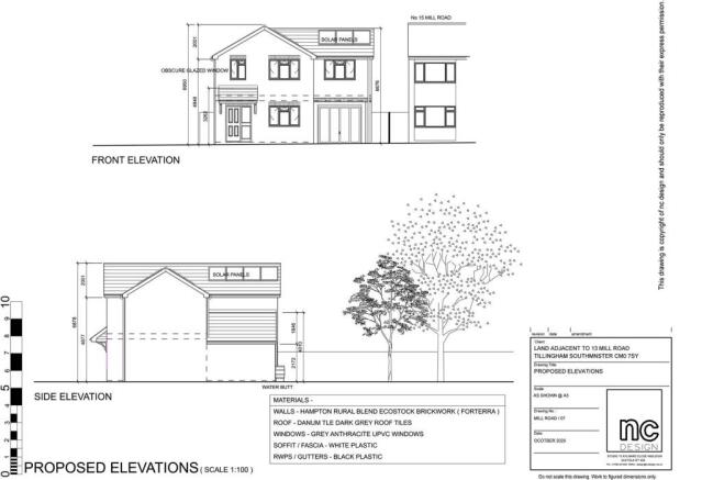 Land, in Mill Road, £150,000