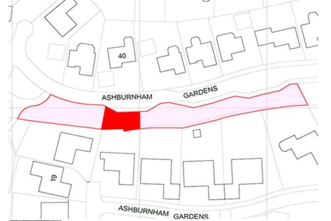 Land, in Adjacent to 23 Ashburnham Gardens, £2,000